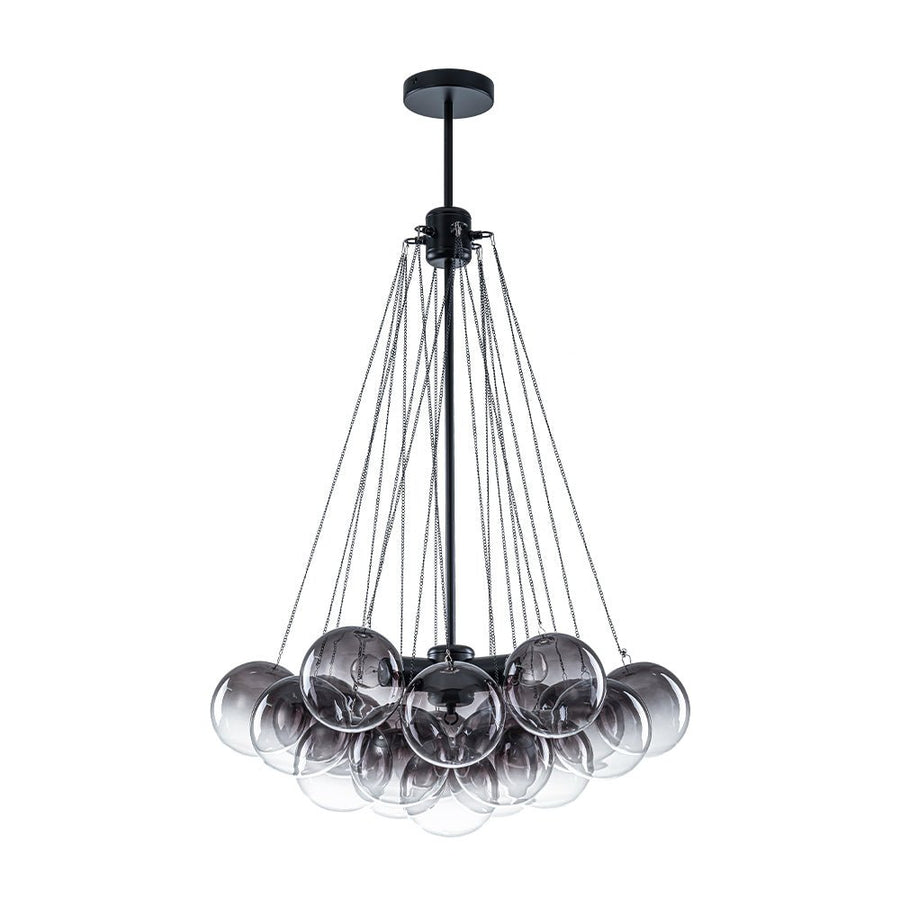 Farmhouze Light - Cluster Colored Tinted Glass Globe Bubble Chandelier - Chandelier - Gray - 