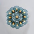 Load image into Gallery viewer, Farmhouze Light-Coastal Bubble Cluster Blue Glass Globe Chandelier-Chandelier-Brass-
