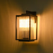 Load image into Gallery viewer, Farmhouze Light - Contemporary 1 - Light Glass Lantern Outdoor Wall Sconce - Wall Sconce - 8 in - 1 Pack - 
