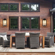 Load image into Gallery viewer, Farmhouze Light - Contemporary 1 - Light Glass Lantern Outdoor Wall Sconce - Wall Sconce - 8 in - 2 Packs - 
