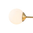 Load image into Gallery viewer, Farmhouze Light-Contemporary 6-Light Milk Glass Globe Linear Island Chandelier-Pendant-Brass-
