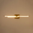 Load image into Gallery viewer, Farmhouze Light - Contemporary Long Strip Linear Dimmable LED Vanity Wall Lamp - Wall Sconce - Brass - 2 Packs - 

