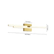 Load image into Gallery viewer, Farmhouze Light - Contemporary Long Strip Linear Dimmable LED Vanity Wall Lamp - Wall Sconce - Brass - 2 Packs - 
