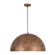 Load image into Gallery viewer, Farmhouze Light - Cottage Aged Bronze Style Oversized Dome Pendant Light - Chandelier - 23.6 in - 
