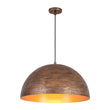 Load image into Gallery viewer, Farmhouze Light - Cottage Aged Bronze Style Oversized Dome Pendant Light - Chandelier - 23.6 in - 
