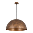 Load image into Gallery viewer, Farmhouze Light - Cottage Aged Bronze Style Oversized Dome Pendant Light - Chandelier - 23.6 in - 
