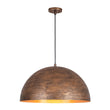 Load image into Gallery viewer, Farmhouze Light - Cottage Aged Bronze Style Oversized Dome Pendant Light - Chandelier - 23.6 in - 
