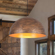 Load image into Gallery viewer, Farmhouze Light - Cottage Aged Bronze Style Oversized Dome Pendant Light - Chandelier - 23.6 in - 
