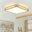 Load image into Gallery viewer, Farmhouze Light - Cottage Rustic Dimmable LED Square Wooden Flush Mount Light - Ceiling Light - 15 in - 
