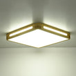 Load image into Gallery viewer, Farmhouze Light - Cottage Rustic Dimmable LED Square Wooden Flush Mount Light - Ceiling Light - 15 in - 
