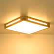 Load image into Gallery viewer, Farmhouze Light - Cottage Rustic Dimmable LED Square Wooden Flush Mount Light - Ceiling Light - 15 in - 
