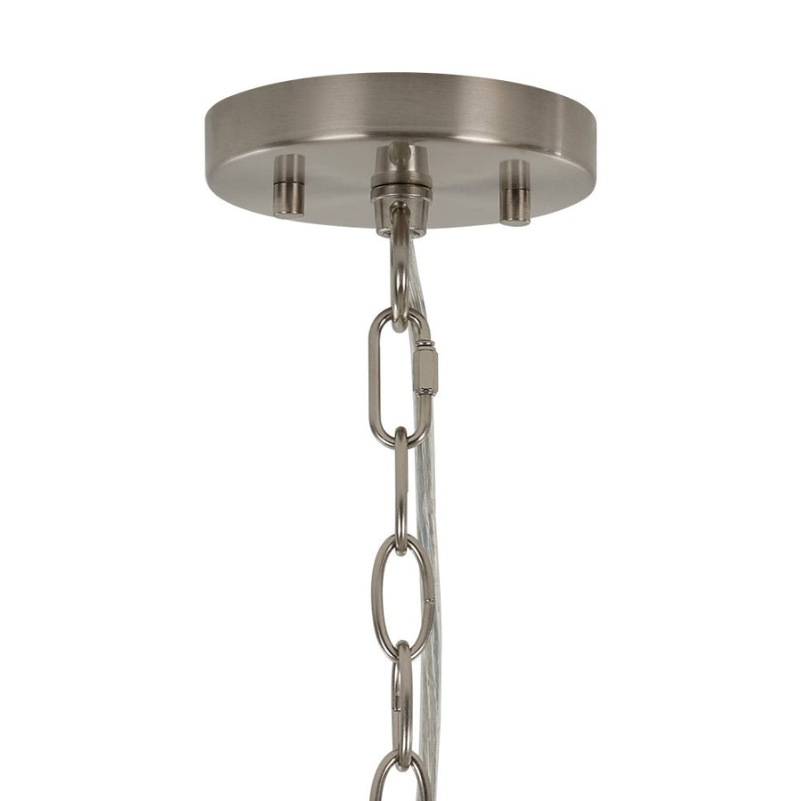 Farmhouze Light - Designer Glam Cluster Glass Globe Bubble Tiered Chandelier - Chandelier - Nickel - 