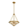 Load image into Gallery viewer, Farmhouze Light-Diamond Rustic Vintage Brass Textured Glass Cage Pendant-Chandelier-23 in-
