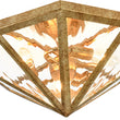 Load image into Gallery viewer, Farmhouze Light-Diamond Vintage Brass Textured Glass Cage Ceiling Light-Ceiling Light-16 in-
