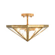 Load image into Gallery viewer, Farmhouze Light-Diamond Vintage Brass Textured Glass Cage Ceiling Light-Ceiling Light-16 in-
