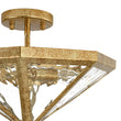 Load image into Gallery viewer, Farmhouze Light-Diamond Vintage Brass Textured Glass Cage Ceiling Light-Ceiling Light-16 in-

