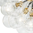 Load image into Gallery viewer, Farmhouze Light - Dimmable Cluster Cluster Glass Globe Bubble Semi Flush Mount - Chandelier - White - 
