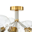 Load image into Gallery viewer, Farmhouze Light - Dimmable Cluster Cluster Glass Globe Bubble Semi Flush Mount - Chandelier - White - 

