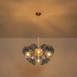Load image into Gallery viewer, Farmhouze Light-Dimmable Cluster Dusty Blue Glass Globe Bubble Chandelier-Chandelier-Dusty Blue Glass-
