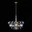 Load image into Gallery viewer, Farmhouze Light-Dimmable Cluster Dusty Blue Glass Globe Bubble Chandelier-Chandelier-Dusty Blue Glass-
