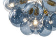 Load image into Gallery viewer, Farmhouze Light-Dimmable Cluster Dusty Blue Glass Globe Bubble Chandelier-Chandelier-Dusty Blue Glass-
