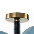 Load image into Gallery viewer, Farmhouze Light - Dimmable Cluster Glass Globe Blue Bubble Semi Flush Mount - Chandelier - Blue - 
