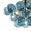 Load image into Gallery viewer, Farmhouze Light - Dimmable Cluster Glass Globe Blue Bubble Semi Flush Mount - Chandelier - Blue - 

