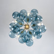 Load image into Gallery viewer, Farmhouze Light - Dimmable Cluster Glass Globe Blue Bubble Semi Flush Mount - Chandelier - Blue - 
