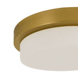 Load image into Gallery viewer, Farmhouze Light-Dimmable LED Round Gold Milky White Glass Flush Mount Light-Ceiling Light-Brass-
