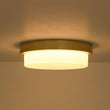 Load image into Gallery viewer, Farmhouze Light-Dimmable LED Round Gold Milky White Glass Flush Mount Light-Ceiling Light-Brass-
