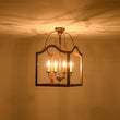 Load image into Gallery viewer, Farmhouze Light-Distressed Gold Bronze Candle Style Square Cage Ceiling Light-Ceiling Light-15 in-
