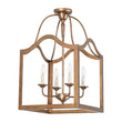 Load image into Gallery viewer, Farmhouze Light-Distressed Gold Bronze Candle Style Square Cage Ceiling Light-Ceiling Light-15 in-
