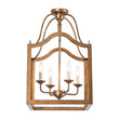 Load image into Gallery viewer, Farmhouze Light-Distressed Gold Bronze Candle Style Square Cage Ceiling Light-Ceiling Light-15 in-
