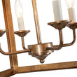 Load image into Gallery viewer, Farmhouze Light-Distressed Gold Bronze Candle Style Square Cage Ceiling Light-Ceiling Light-15 in-
