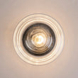 Load image into Gallery viewer, Farmhouze Light-Farmhouse 1-Light Black Layered Clear Glass Semi Flush Mount-Ceiling Light-Brass-

