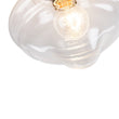 Load image into Gallery viewer, Farmhouze Light-Farmhouse 1-Light Black Layered Clear Glass Semi Flush Mount-Ceiling Light-Brass-
