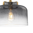 Load image into Gallery viewer, Farmhouze Light-Farmhouse 1-Light Gray Water Glass Drum Kitchen Pendant-Pendant-Brass-
