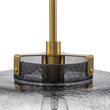 Load image into Gallery viewer, Farmhouze Light-Farmhouse 1-Light Gray Water Glass Drum Kitchen Pendant-Pendant-Brass-
