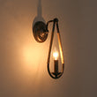 Load image into Gallery viewer, Farmhouze Light - Farmhouse 1 - Light Hemp Rope Accented Candle Wall Lamp - Wall Sconce - Black Finish - 

