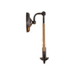 Load image into Gallery viewer, Farmhouze Light - Farmhouse 1 - Light Hemp Rope Accented Candle Wall Lamp - Wall Sconce - Black Finish - 
