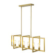 Load image into Gallery viewer, Farmhouze Light-Farmhouse 6-Light Rectangle Kitchen Island Linear Chandelier-Chandelier-Brushed Brass-

