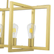 Load image into Gallery viewer, Farmhouze Light-Farmhouse 6-Light Rectangle Kitchen Island Linear Chandelier-Chandelier-Brushed Brass-
