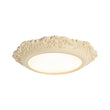 Load image into Gallery viewer, Farmhouze Light-Farmhouse Beige Carved Resin LED Flush Mount Ceiling Light-Ceiling Light-Ivory-
