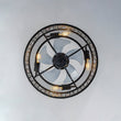 Load image into Gallery viewer, Farmhouze Light-Farmhouse Black Round Crystal Lantern Light Ceiling Fan-Ceiling Light-18 in-
