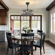 Load image into Gallery viewer, Farmhouze Light-Farmhouse Black Round Crystal Lantern Light Ceiling Fan-Ceiling Light-18 in-
