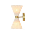 Load image into Gallery viewer, Farmhouze Light-Farmhouse Brass 2-Light Woven Ivory String Conical Wall Lamp-Wall Sconce-2 Packs-
