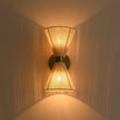 Load image into Gallery viewer, Farmhouze Light-Farmhouse Brass 2-Light Woven Ivory String Conical Wall Lamp-Wall Sconce-2 Packs-
