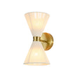 Load image into Gallery viewer, Farmhouze Light-Farmhouse Brass 2-Light Woven Ivory String Conical Wall Lamp-Wall Sconce-2 Packs-
