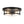 Load image into Gallery viewer, Farmhouze Light - Farmhouse Clear Crackle Glass Round Flush Mount Ceiling Light - Ceiling Light - Black - 
