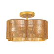 Load image into Gallery viewer, Farmhouze Light-Farmhouse Coastal Woven Rope Quatrefoil Scalloped Ceiling Light-Ceiling Light-13.8 in-
